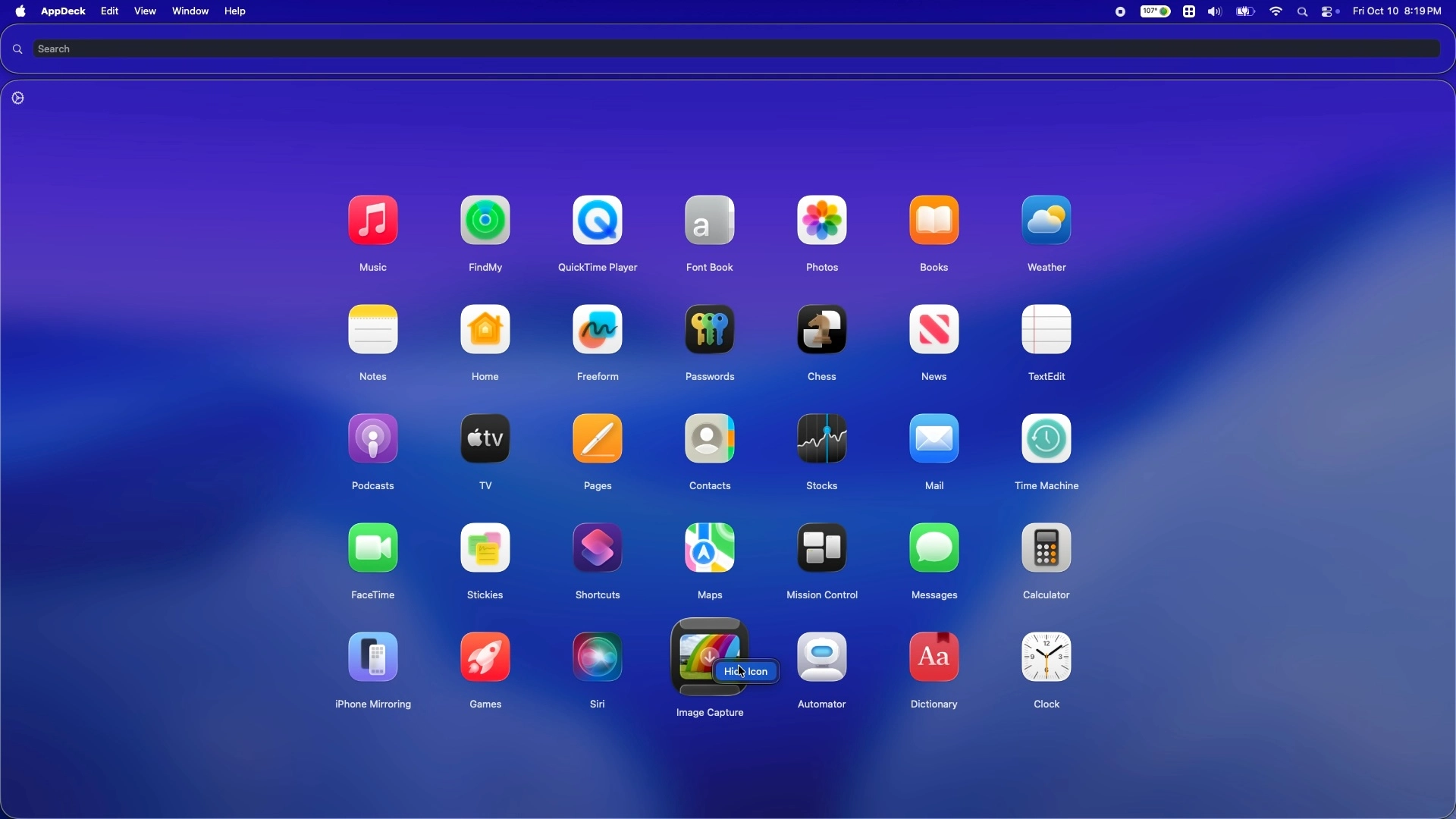 Hide Apps Demo